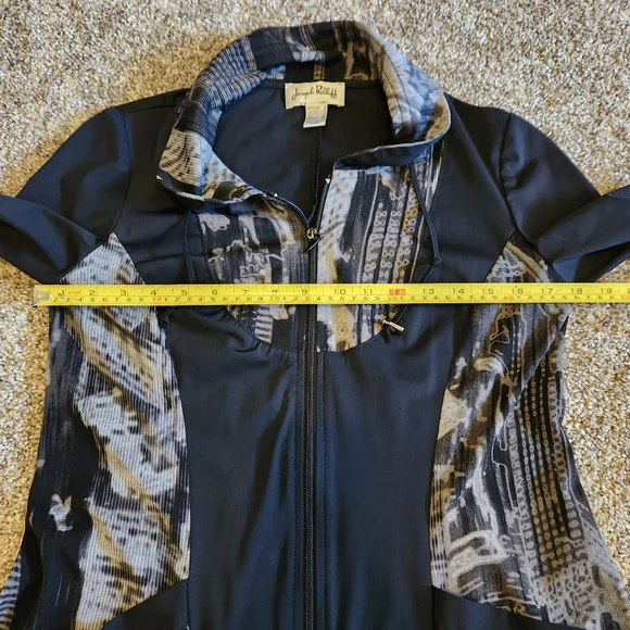 Joseph Ribkoff 3/4 Sleeve Long Zip Up Jacket - Picture 4 of 8